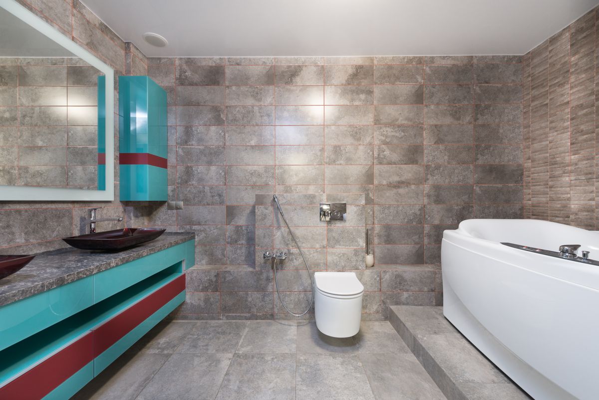 Replacement wall-hung toilet fitted in a Dallas, TX bathroom